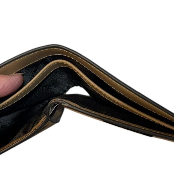 NWT Michael Kors Cooper Men Ombré Signature Logo Billfold Card ID Wallet - Husk - Picture 11 of 12